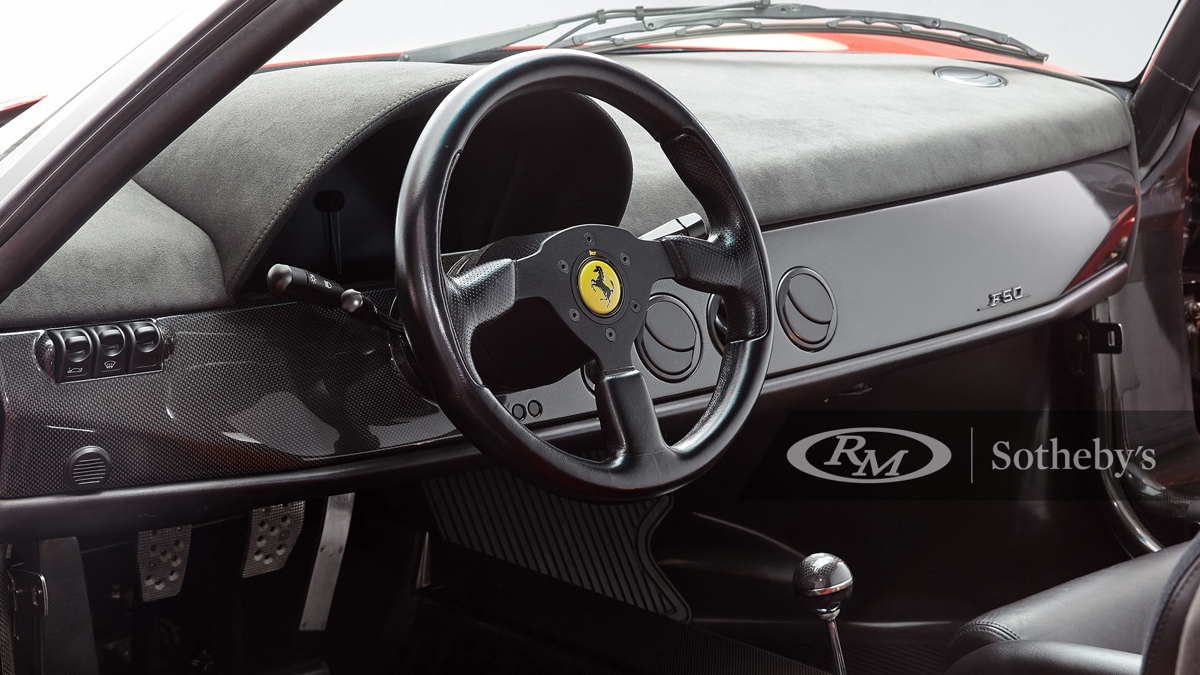 Steering Wheel of the 1995 Ferrari F50 available at RM Sotheby's Amelia Island Live Auction 2021