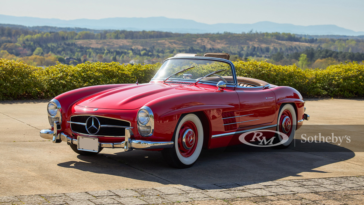 Fire Engine Red 1958 Mercedes-Benz 300 SL Roadster available at RM Sotheby's Amelia Island Live Auction 2021
