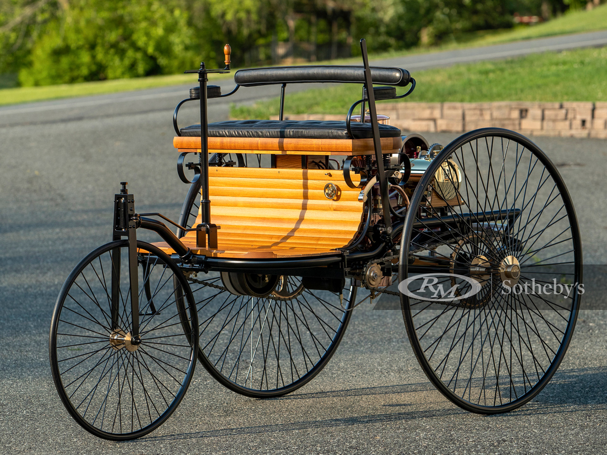 1886 Benz Patent-Motorwagen Replica Offered at RM Sotheby's Monterey Live Auction 2021