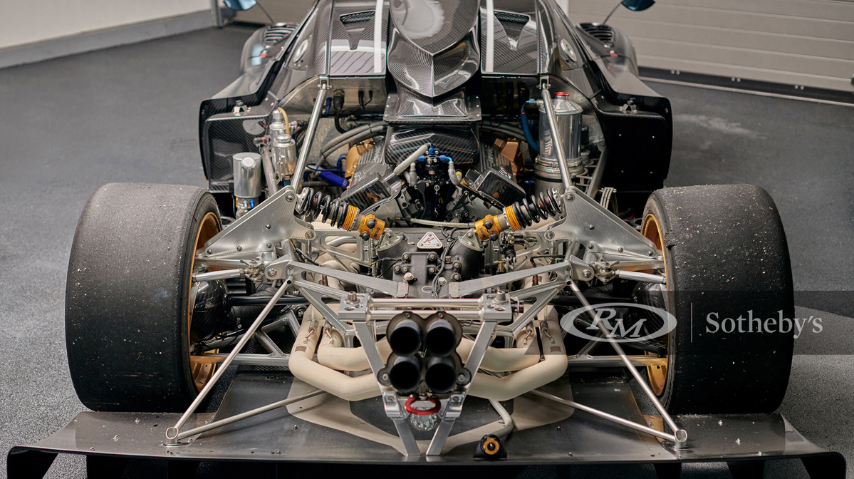 Under the hood of the 2010 Pagani Zonda R Evolution offered through RM Sotheby's Private Sales 2021