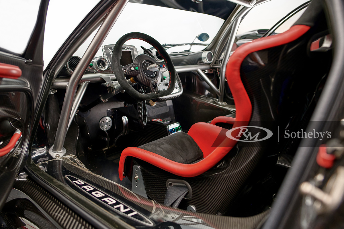 Interior of the 2010 Pagani Zonda R Evolution offered through RM Sotheby's Private Sales 2021