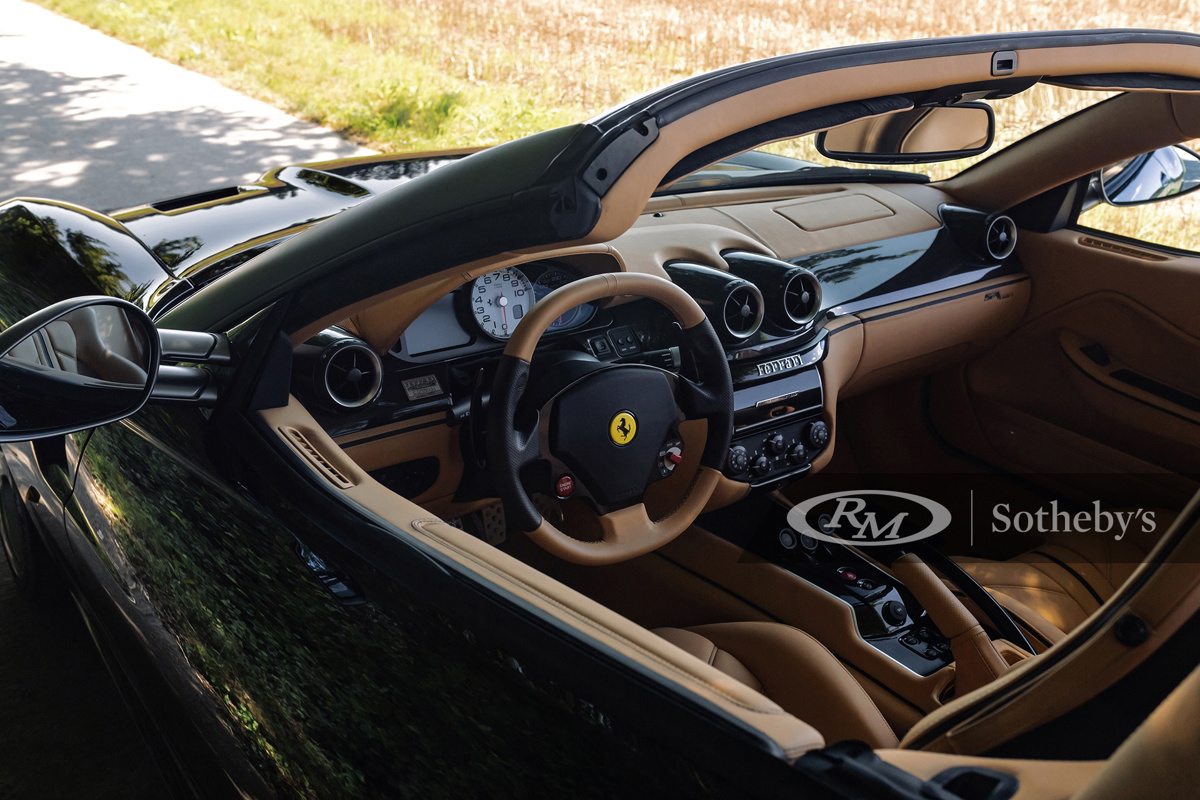 Driver's Seat of the 2011 Ferrari SA Aperta offered at RM Sotheby's St. Moritz Live Collector Car Auction 2021