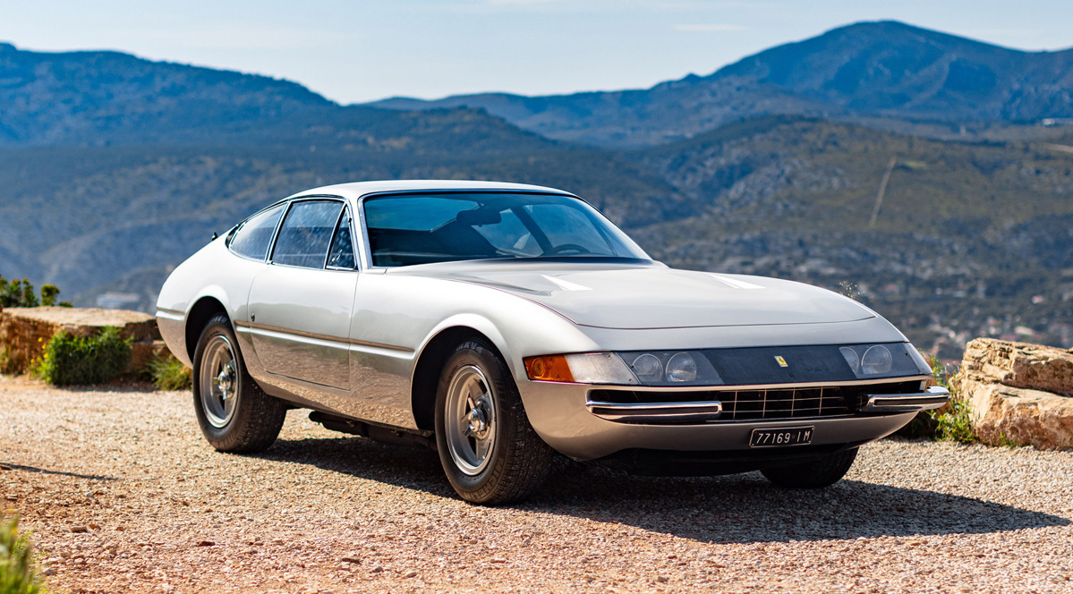 1969 Ferrari 365 GTB/4 Daytona Berlinetta by Scaglietti offered at RM Sotheby's The Guikas Collection live Auction 2021