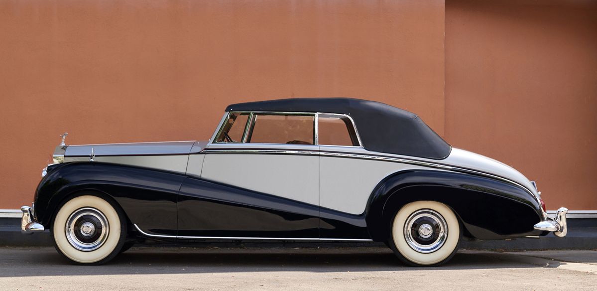 1956 Rolls-Royce Silver Wraith Drophead Coupé by Park Ward offered at RM Sotheby's The Guikas Collection live Auction 2021