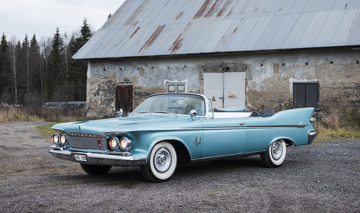 1961 Imperial Crown Convertible offered at RM Sotheby's Open Roads December Online Auction 2021