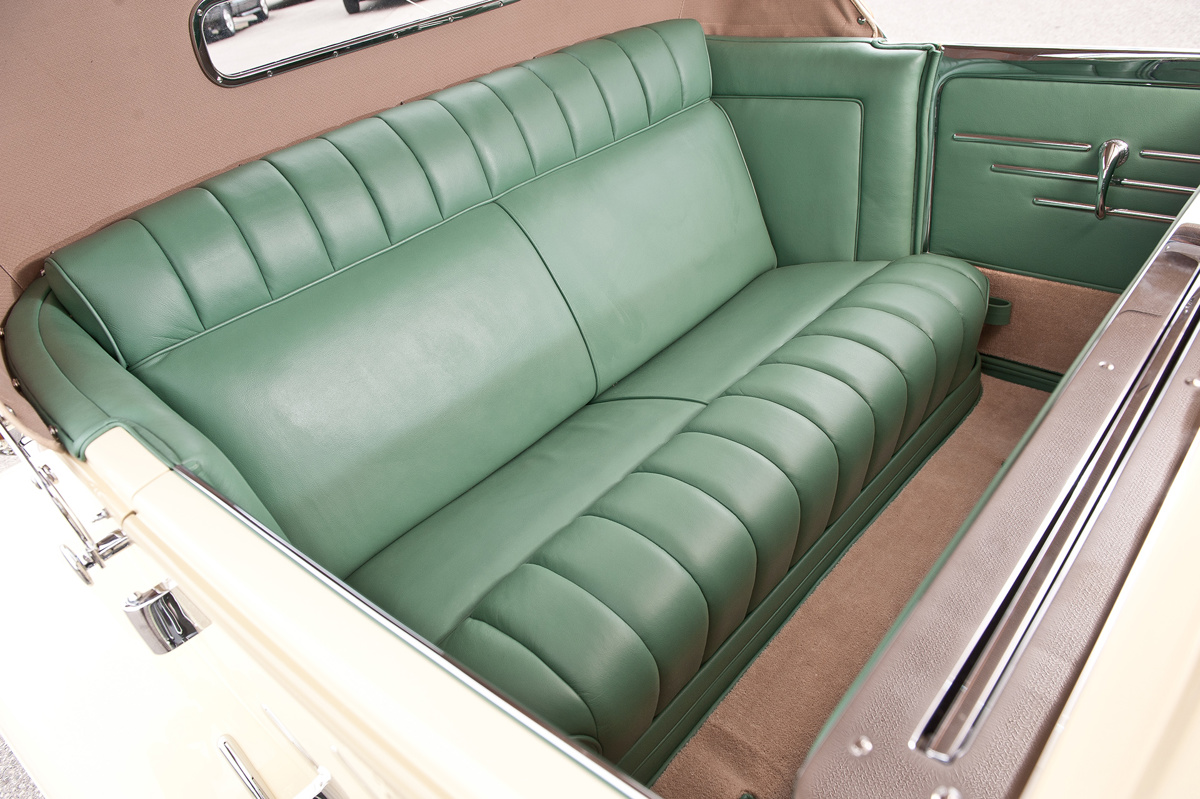 Interior of the 1931 Duesenberg Model J Tourster by Derham offered at RM Sotheby's Arizona Live Collector Car Auction 2022