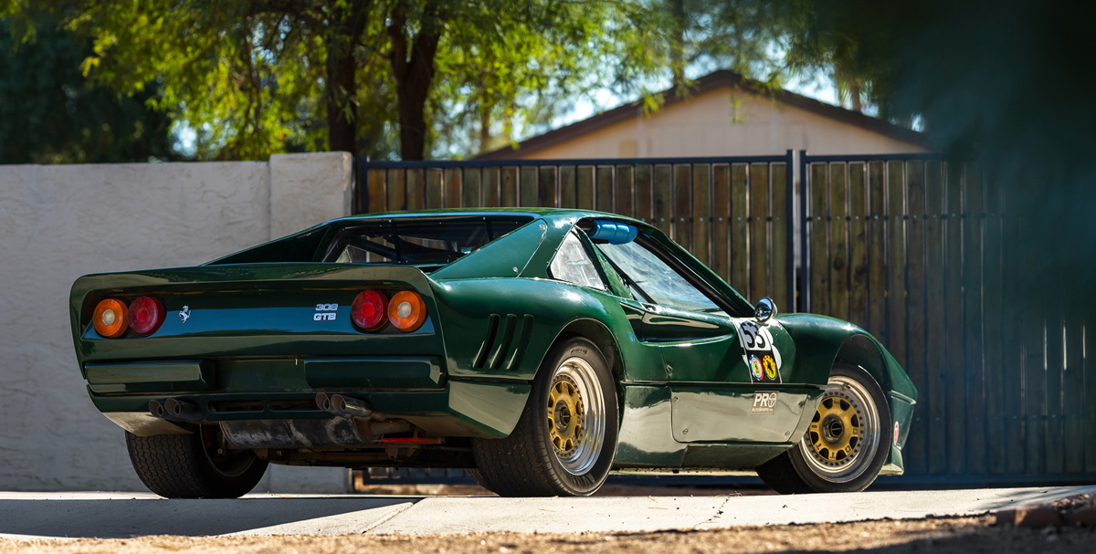 Rear of 1979 Ferrari 308 GTB Club Racer offered at RM Sotheby's Arizona live auction 2022