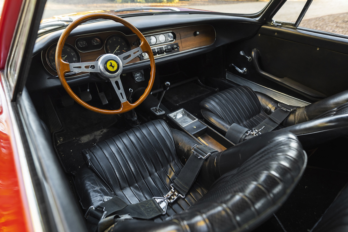 Interior of 1965 Ferrari 275 GTB by Scaglietti offered at RM Sotheby's Arizona live auction 2022