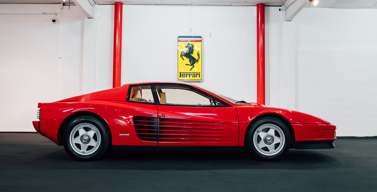 1986 Ferrari Testarossa 'Monospecchio' offered at RM Sotheby's Paris live auction 2022