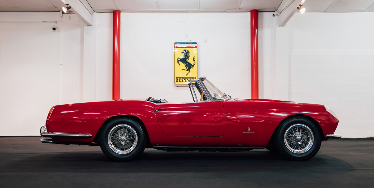 1959 Ferrari 250 GT Series II Cabriolet by Pinin Farina offered at RM Sotheby's Paris live auction 2022