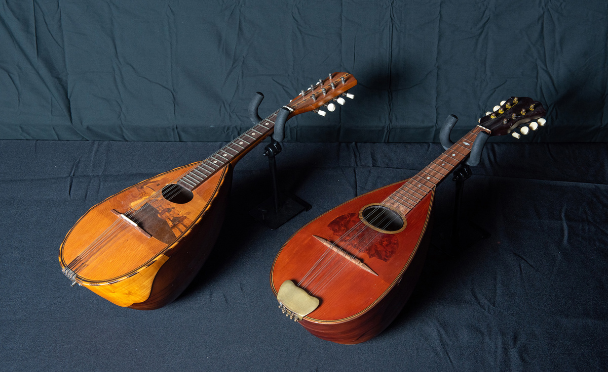 Pair of Ornate Mandolins offered at RM Sotheby's Open Roads February 2022 online auction