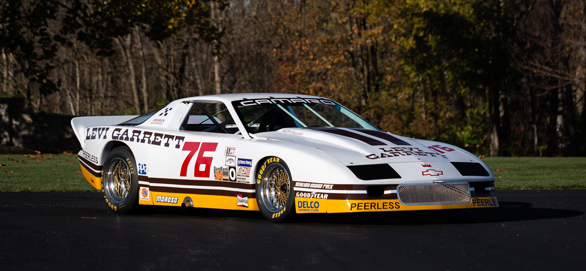 1985 Chevrolet Camaro IMSA GTO by Peerless Racing offered at RM Sotheby's Amelia Island live auction 2022 