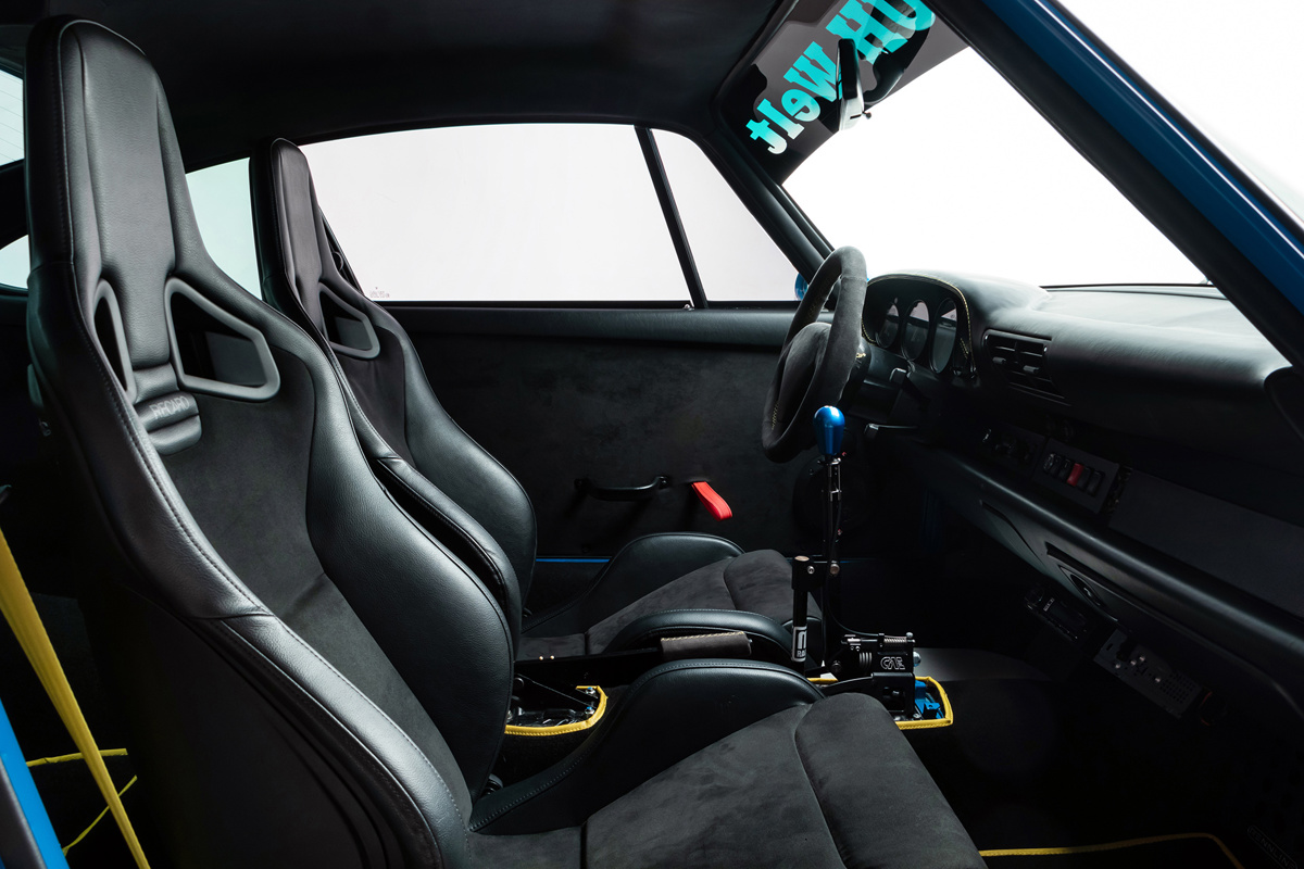 Interior of 1995 Porsche 911 Carrera Coupé by RWB offered at RM Sotheby's Open Roads February online auction 2022