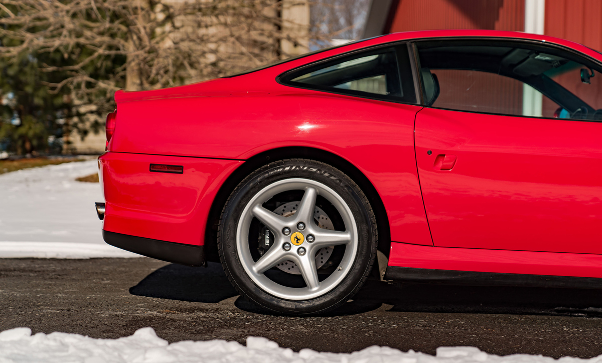 Side of 1999 Ferrari 550 Maranello offered at RM Sotheby's Open Roads February online auction 2022