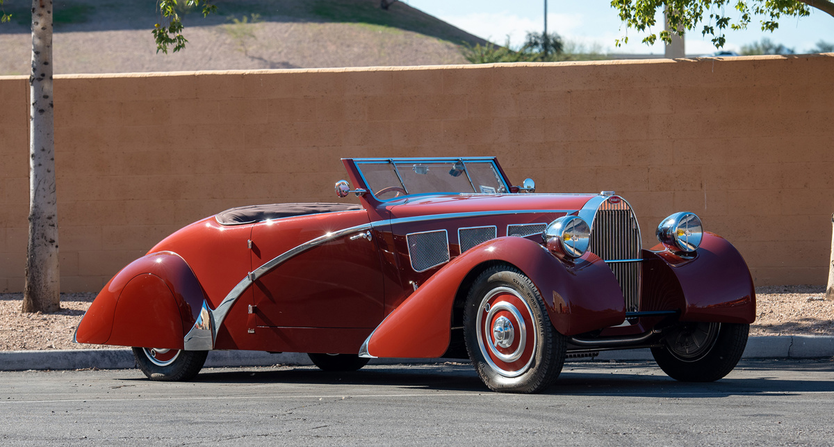 1937 Bugatti Type 57 Cabriolet offered at RM Sotheby's Amelia Island live auction 2022