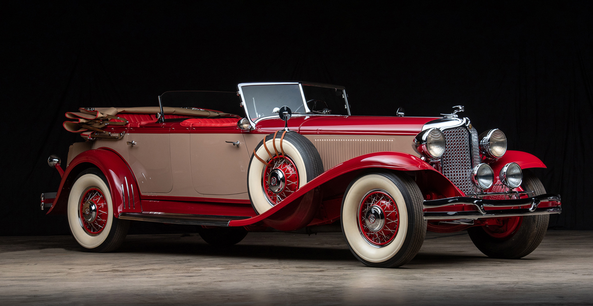 1931 Chrysler CG Imperial Dual-Cowl Phaeton in the style of LeBaron offered at RM Sotheby's Amelia Island live auction 2022