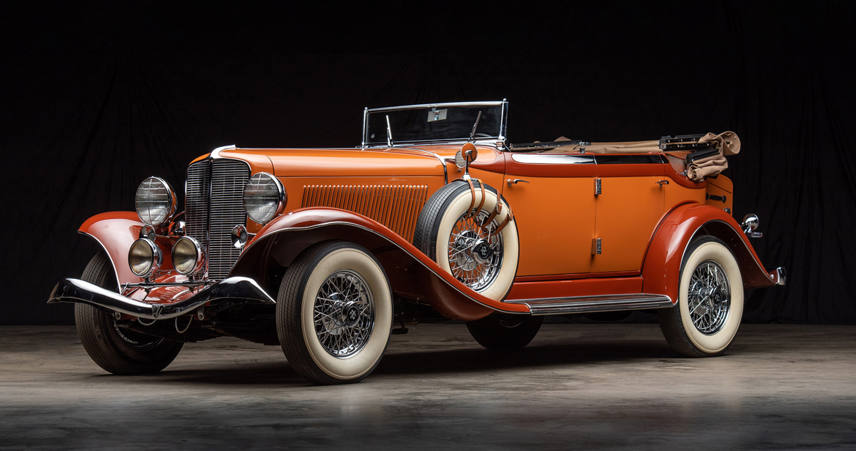 1933 Auburn Twelve Salon Phaeton offered at RM Sotheby's Amelia Island live auction 2022