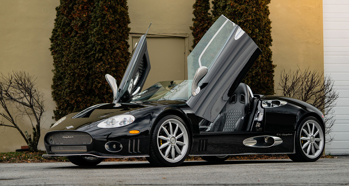 2006 Spyker C8 Spyder offered at RM Sotheby’s Amelia Island live auction 2022