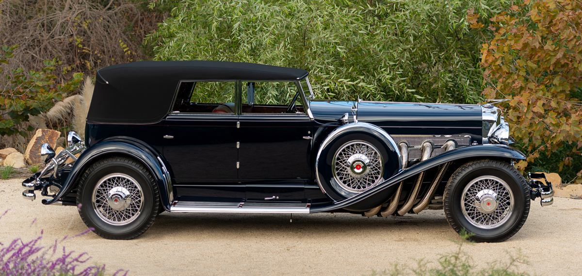 1930 Duesenberg Model J Convertible Sedan by Murphy offered at RM Sotheby’s Amelia Island live auction 2022
