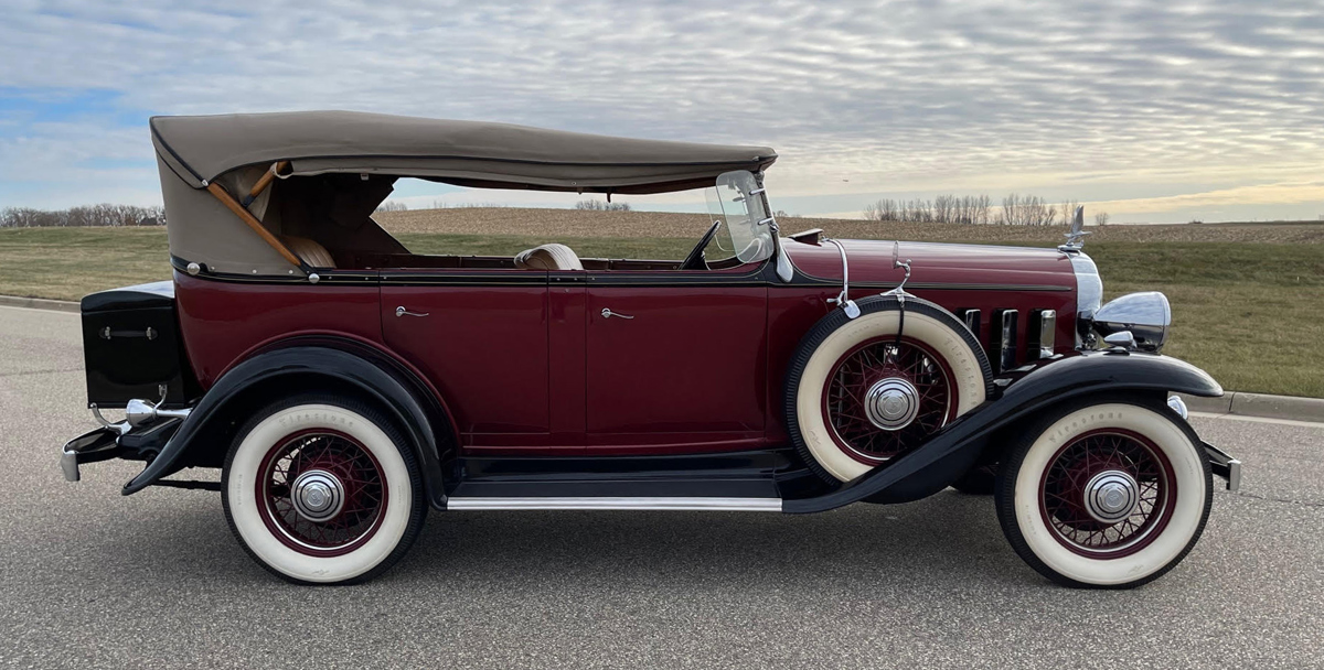 1932 Buick Series 50 Sport Phaeton by Holden's Motor Body Builders offered at RM Sotheby’s Amelia Island live auction 2022