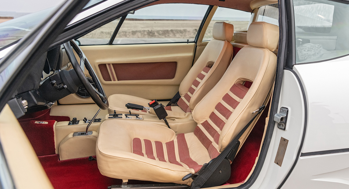 Interior of 1983 Ferrari 512 BBi offered from RM Sotheby's Private Sales division