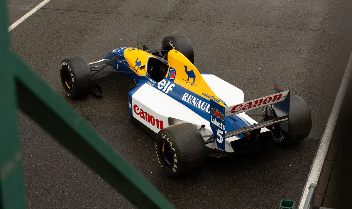 Top of Nigel Mansell's 1991 Williams FW14 offered at RM Sotheby's Monaco live auction 2022