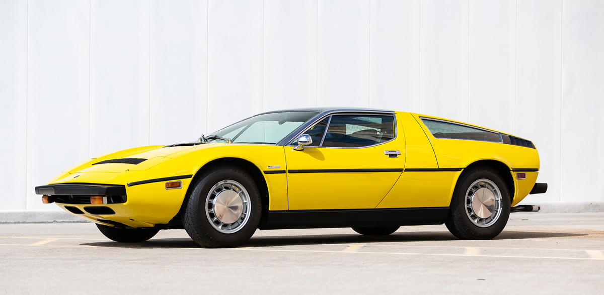 1975 Maserati Bora 4.9 offered at RM Sotheby's Fort Lauderdale live auction 2022