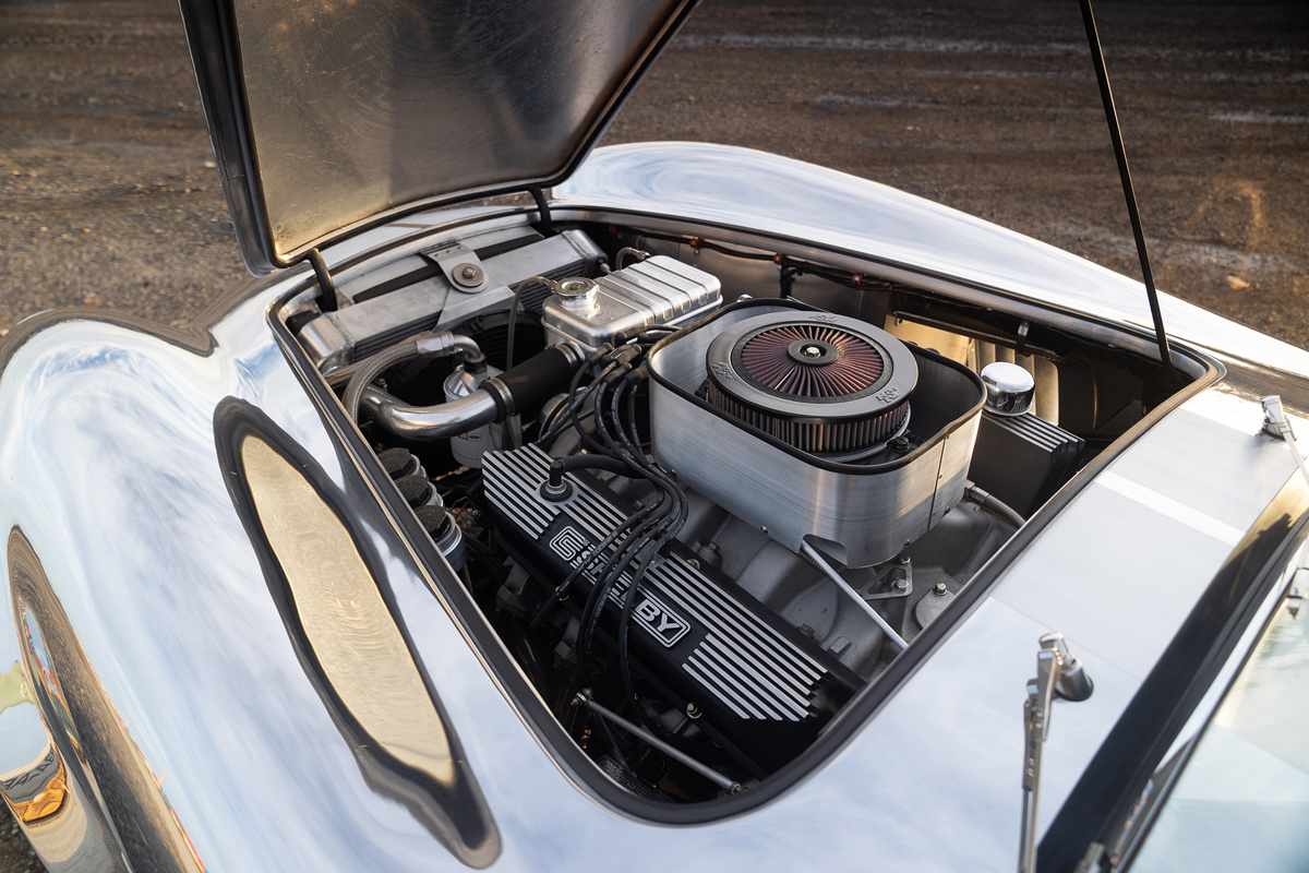 Engine of 1965 Shelby 427 S/C Cobra 'CSX 4428' offered at Icons of Excellence and Haute Luxury live Auction 2021