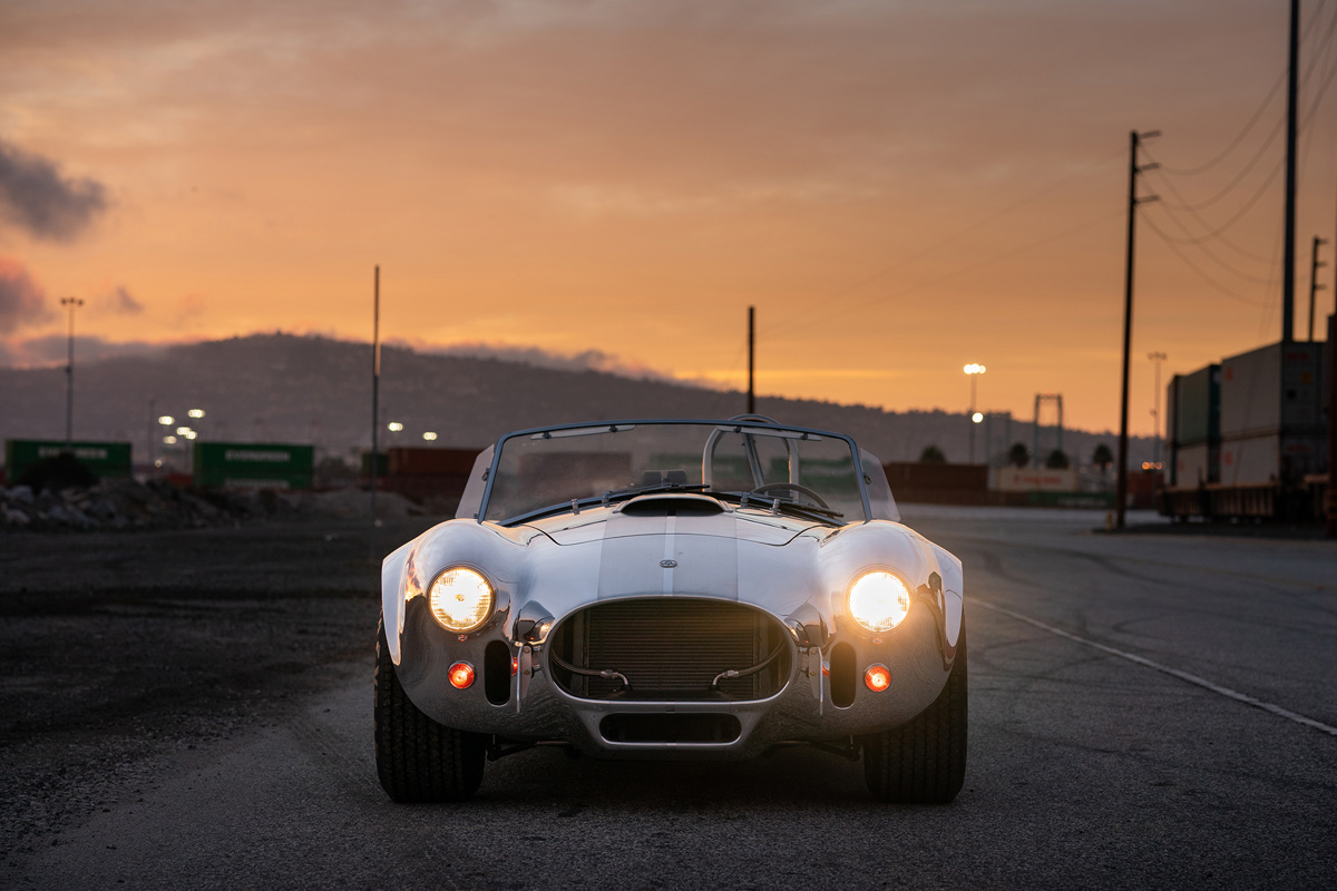Front of 1965 Shelby 427 S/C Cobra 'CSX 4428' offered at Icons of Excellence and Haute Luxury live Auction 2021