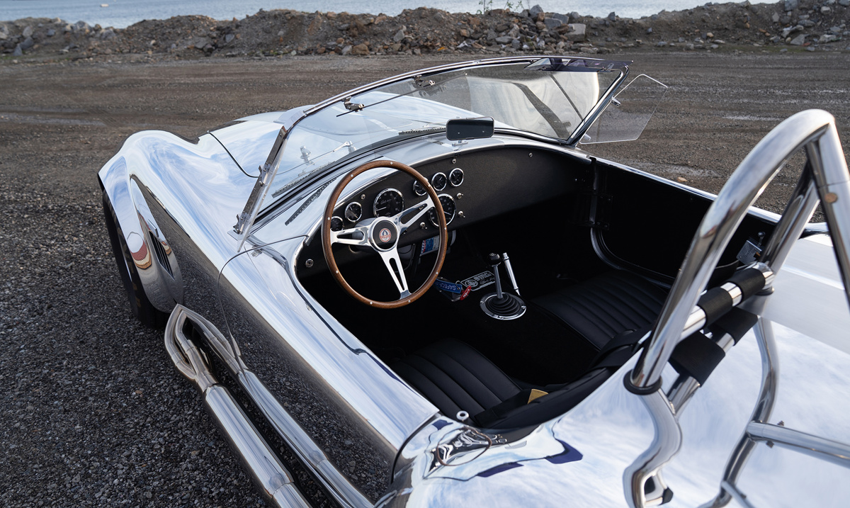 Interior of 1965 Shelby 427 S/C Cobra 'CSX 4428' offered at Icons of Excellence and Haute Luxury live Auction 2021