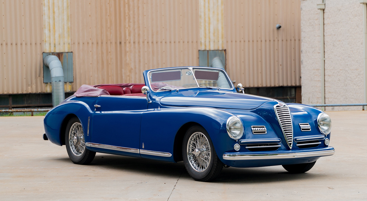 1948 Alfa Romeo 6C 2500 Sport Cabriolet by Pinin Farina offered at RM Sotheby's Hershey Collector Car Live Auction 2021