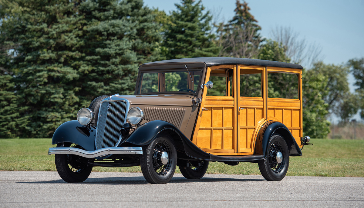 1934 Ford Station Wagon offered at RM Sotheby's Hershey Live Auction 2021