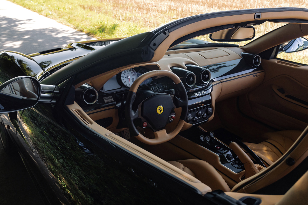Driver's Seat of the 2011 Ferrari SA Aperta offered at RM Sotheby's St. Moritz Live Auction 2021