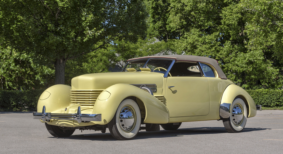 1936 Cord 810 Phaeton offered at RM Auctions Auburn Fall Live Auction 2021