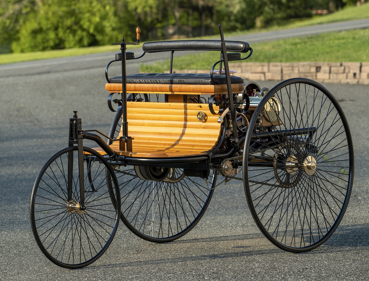 1886 Benz Patent-Motorwagen Replica Offered at RM Sotheby's Monterey Live Auction 2021