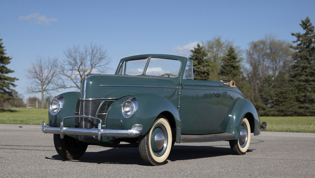 1940 Ford DeLuxe Convertible Club Coupe Offered at RM Auctions Auburn Fall Live Auction 2021