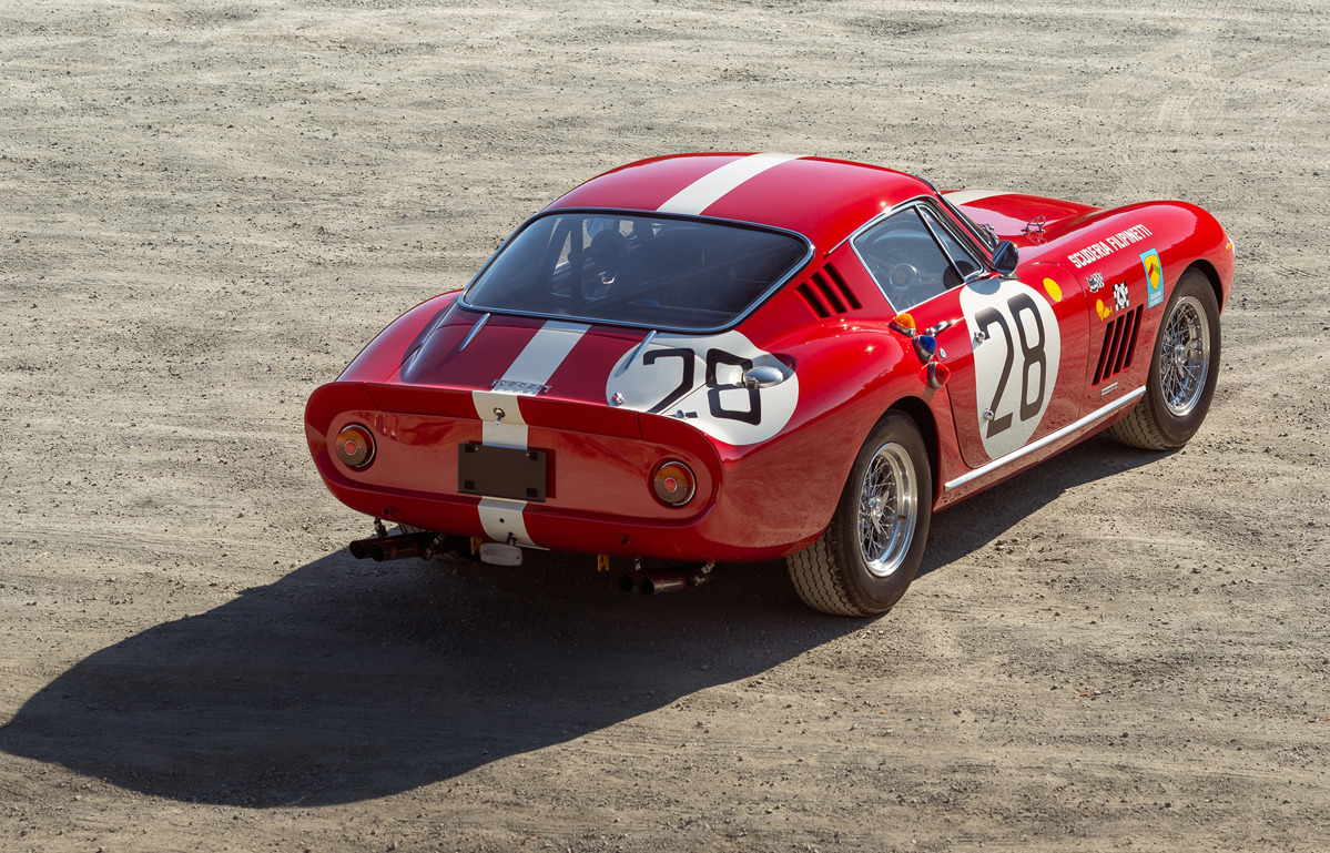 Rear of 1966 Ferrari 275 GTB Competizione by Scaglietti Offered at RM Sotheby's Monterey Live Auction 2021