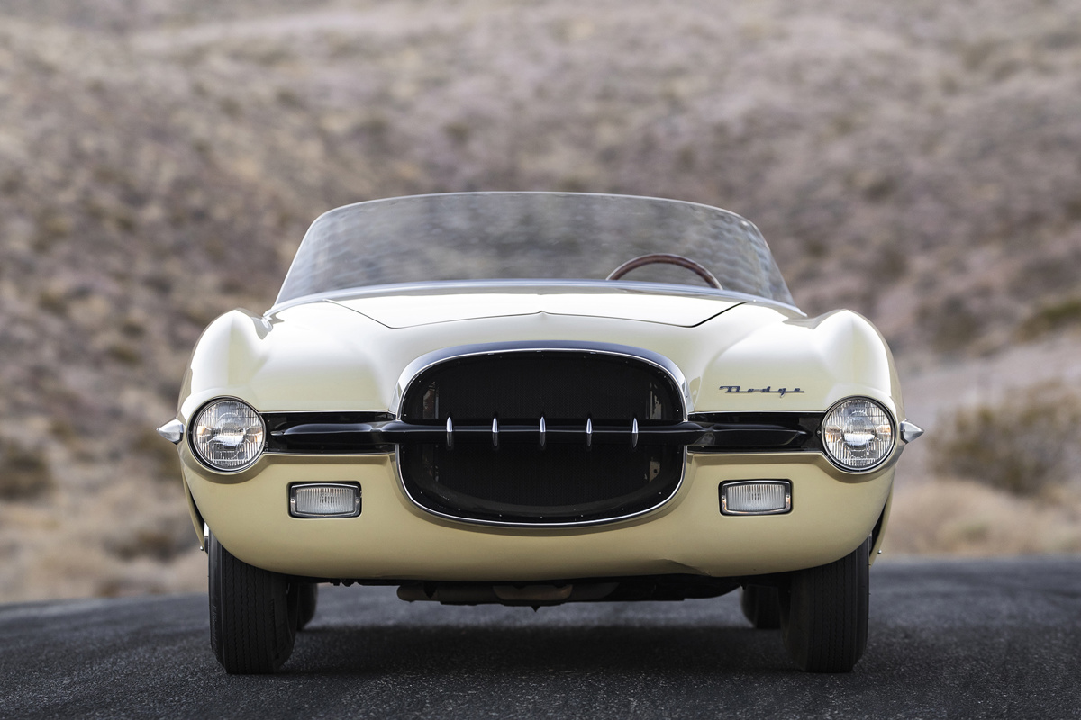 Front of 1954 Dodge Firearrow II by Ghia Offered at RM Sotheby's Monterey Live Auction 2021