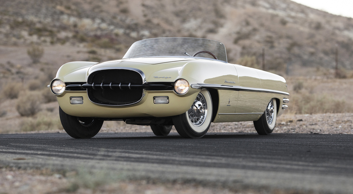 Front of 1954 Dodge Firearrow II by Ghia Offered at RM Sotheby's Monterey Live Auction 2021