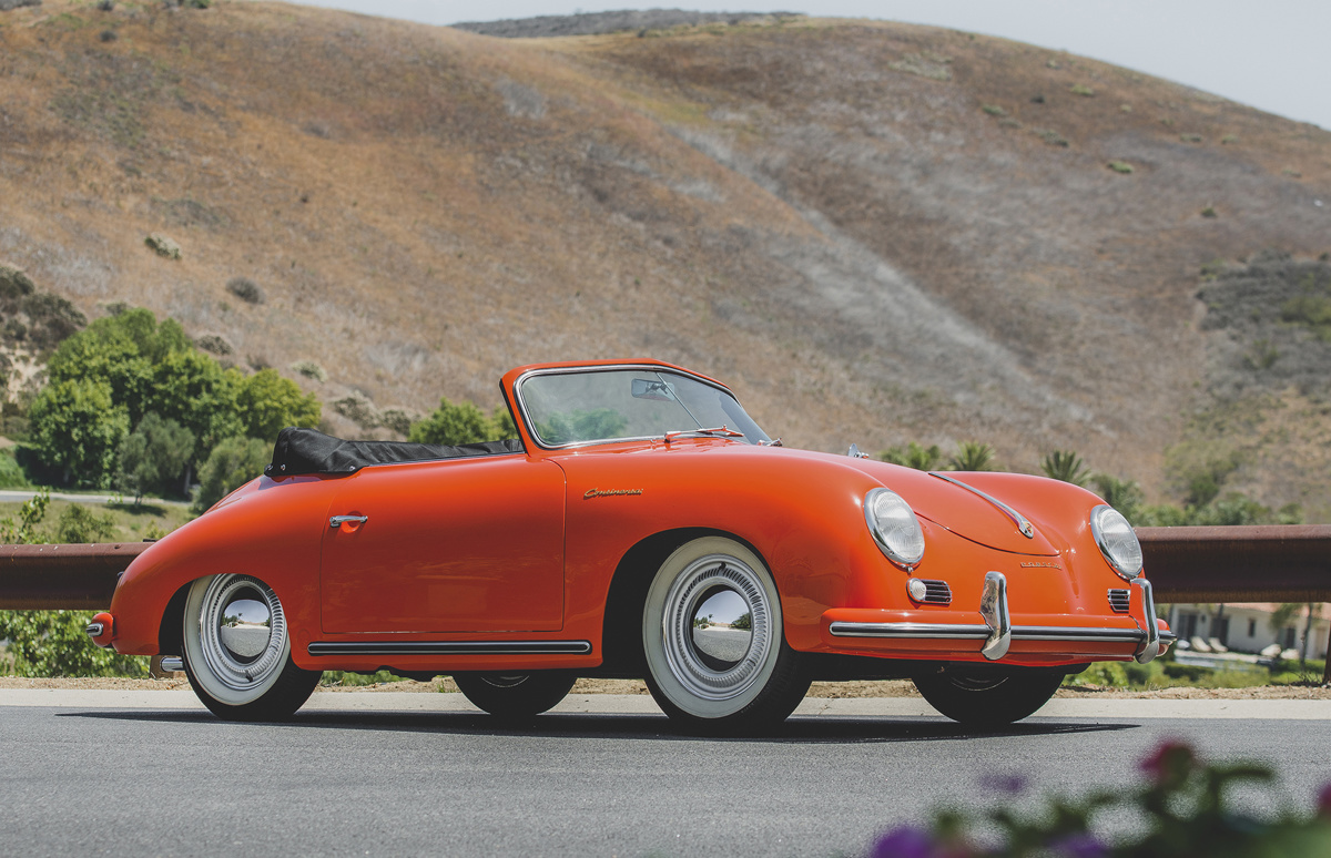 1955 Porsche 356 1500 Continental Cabriolet by Reutter Offered at RM Sotheby's Monterey Live Auction 2021