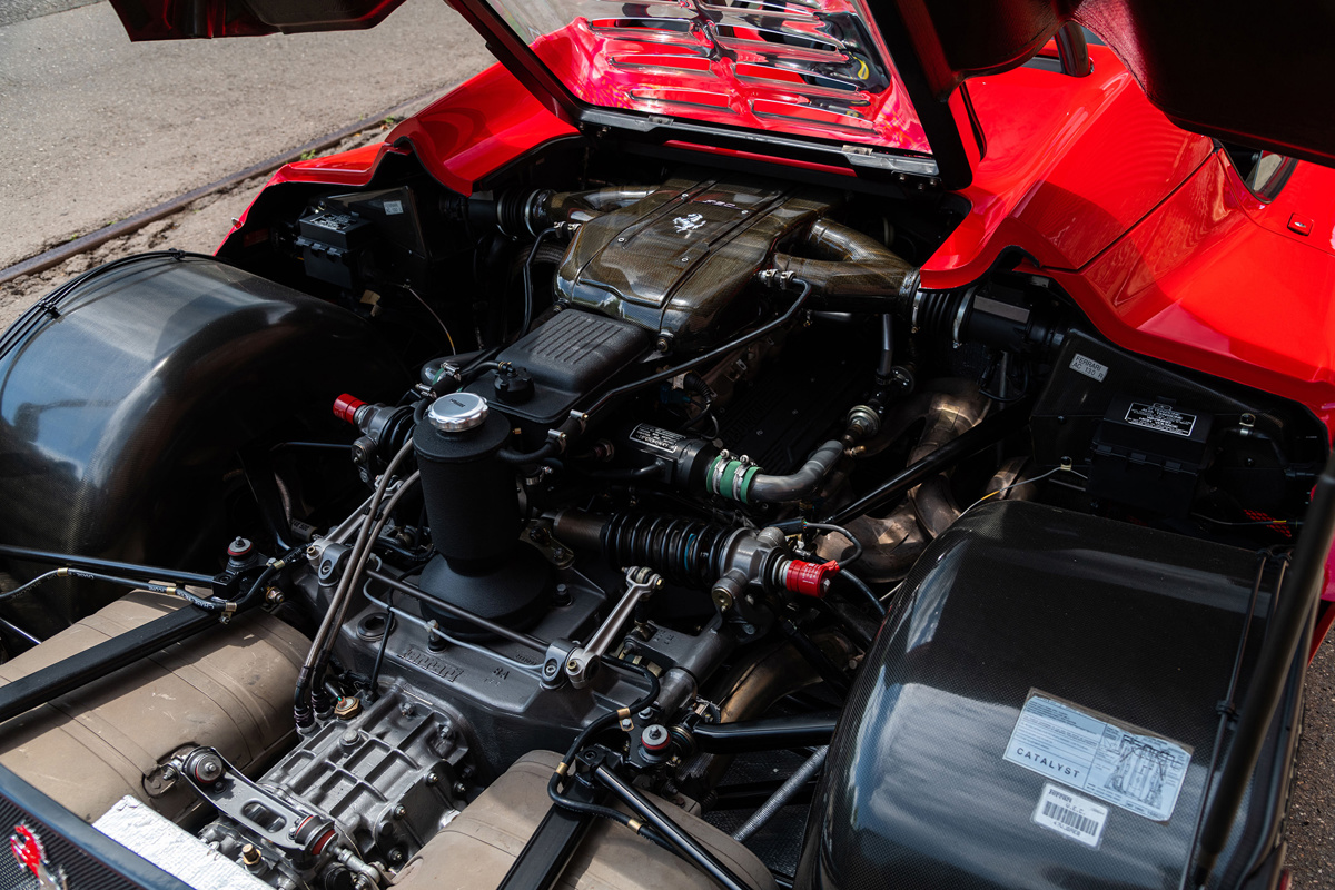 Engine of 1995 Ferrari F50 Offered at RM Sotheby's Monterey Live Auction 2021