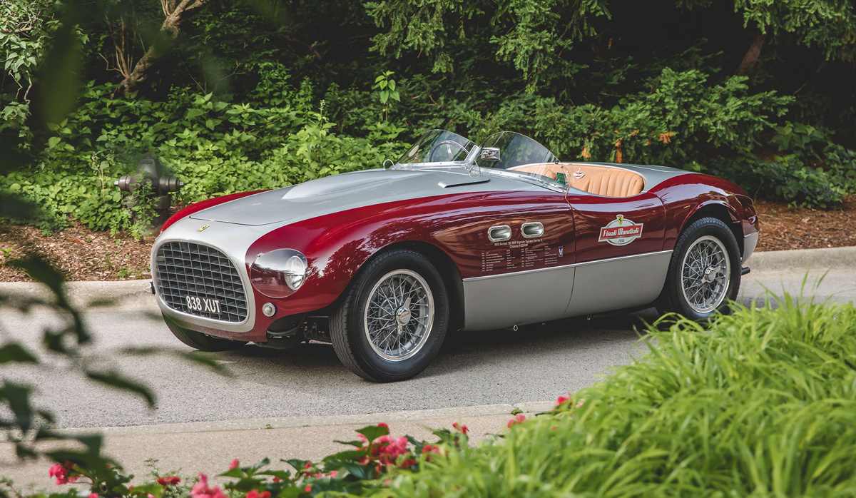 1953 Ferrari 166 MM Spider Series II by Vignale Offered at Rm Sotheby's Monterey Live Auction 2021