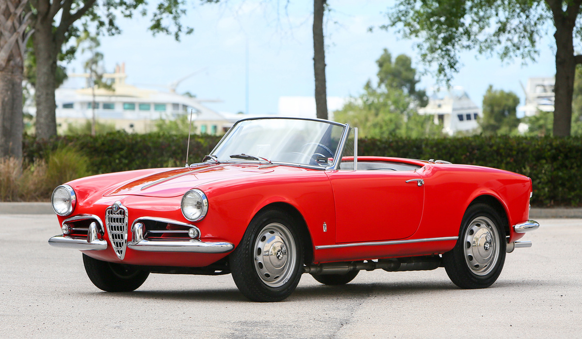 1960 Alfa Romeo Giulietta Spider Veloce by Pinin Farina Offered at RM Sotheby's Online Only Open Roads June Auction 2021