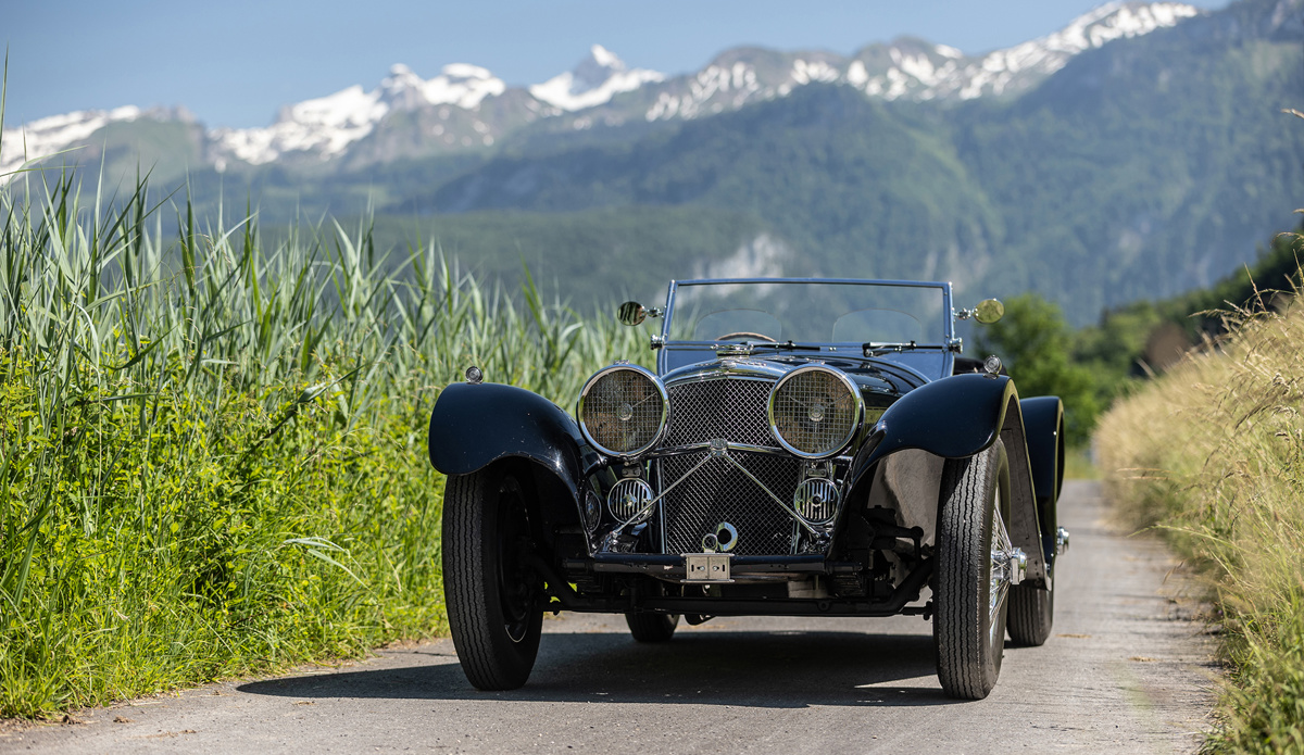 1938 SS 100 Jaguar 2½-Litre Roadster Offered at RM Sotheby's Online Only Open Roads June Auction 2021