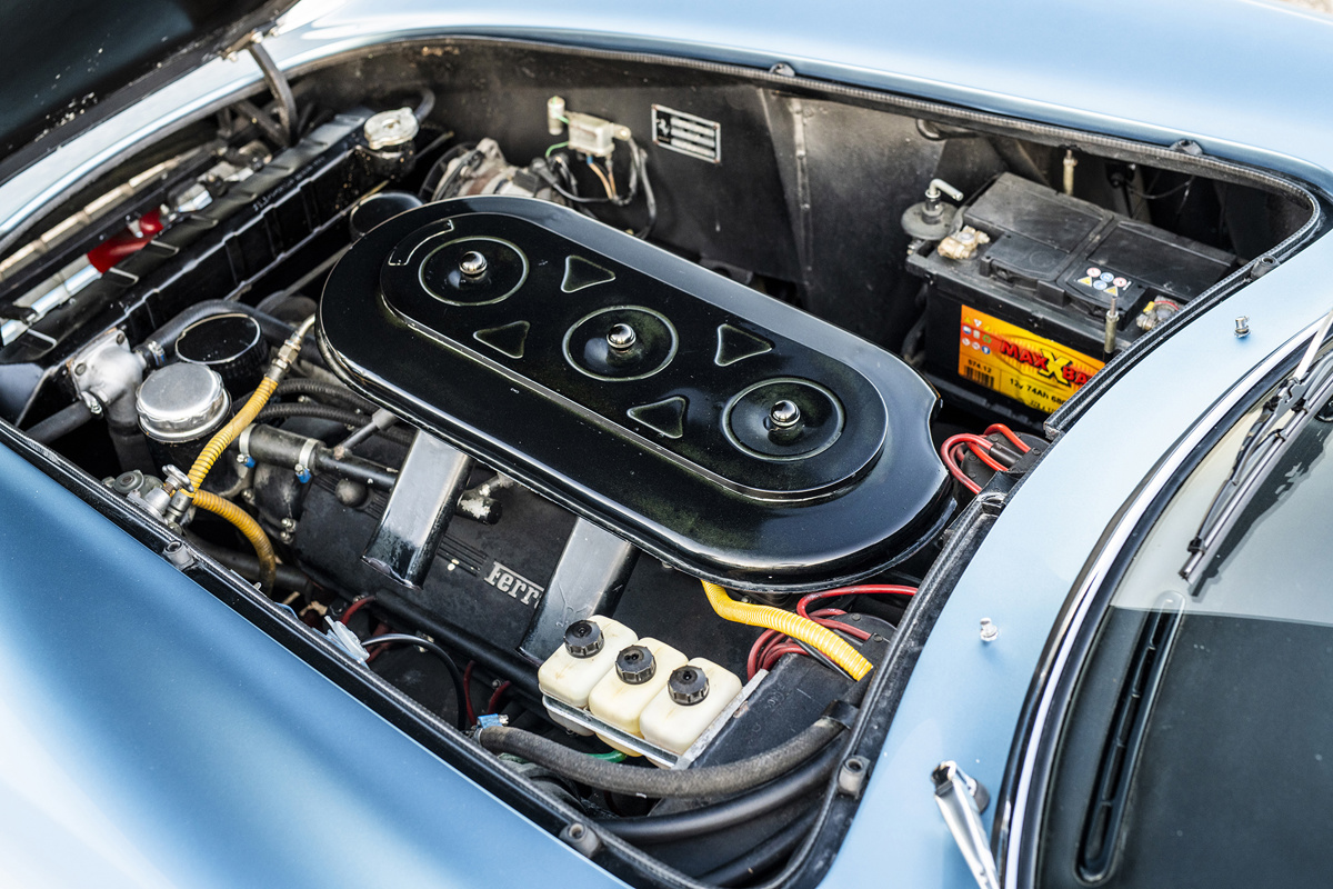 Engine of the 1966 Ferrari 275 GTB by Scaglietti available at RM Sotheby's Milan Live Auction 2021