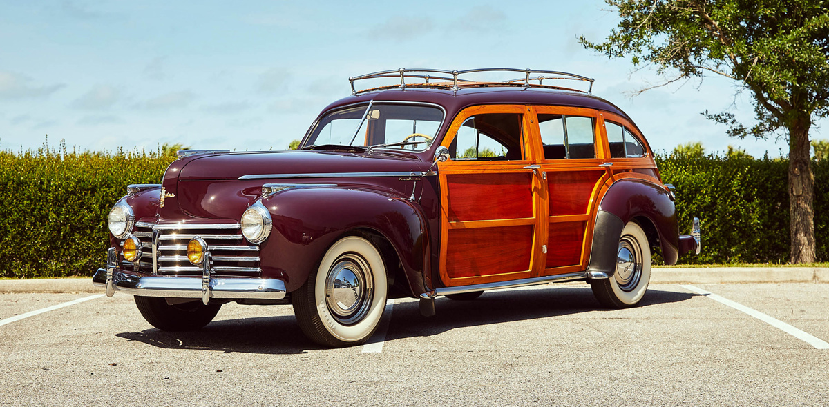 1941 Chrysler Town and Country ‘Barrel-Back’ Nine-Passenger Station Wagon available at RM Sotheby's Amelia Island 2021