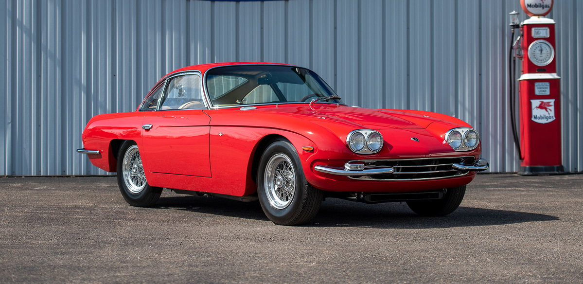 Red 1966 Lamborghini 400 GT 2+2 by Touring available at RM Sotheby's Amelia Island Live Auction 2021
