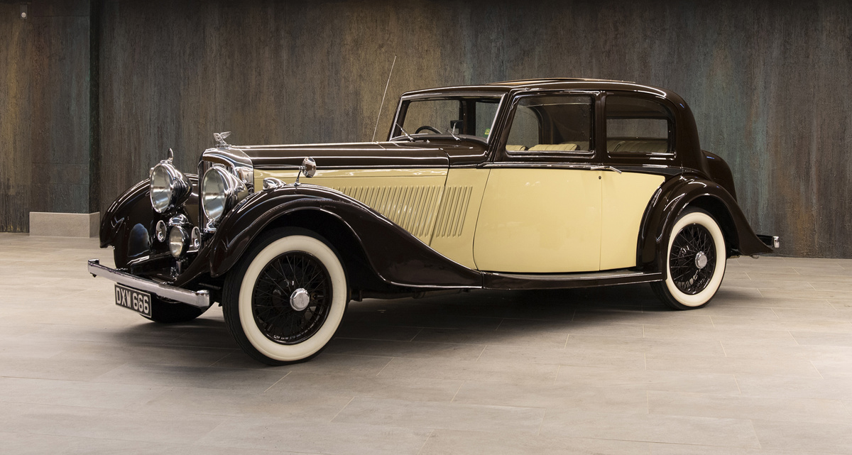 1937 Bentley 4¼-Litre Pillarless Saloon by Vanden Plas available at RM Sotheby's A Passion For Elegance Live Auction 2021