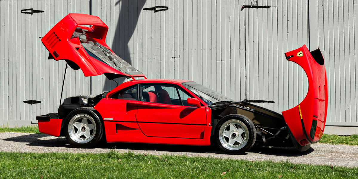 Rosso Corsa 1992 Ferrari F40 available at RM Sotheby's Amelia Island Live Auction 2021