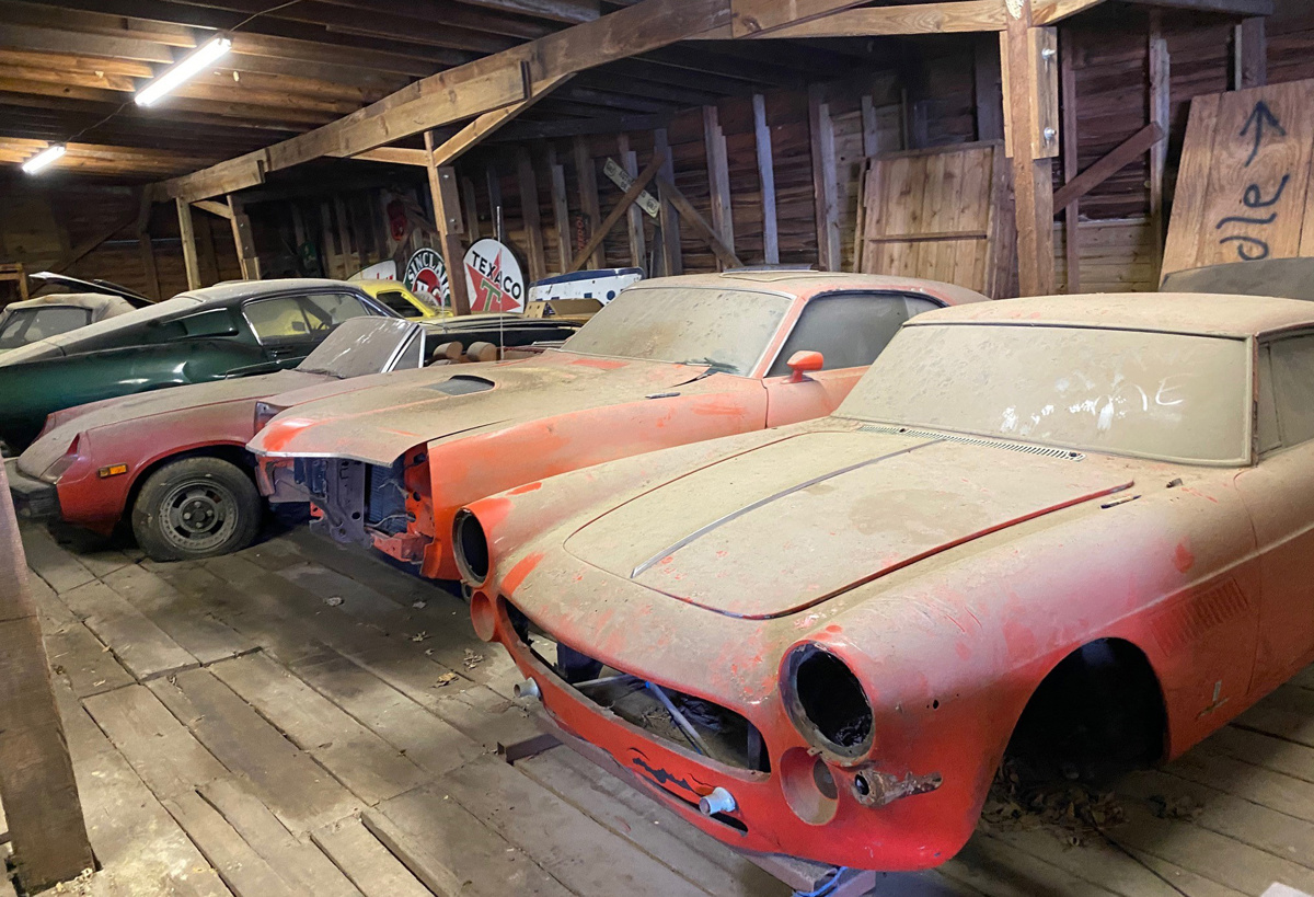 Collection of Barn Find Cars available at RM Sotheby's Online Only Open Roads March Auction 2021